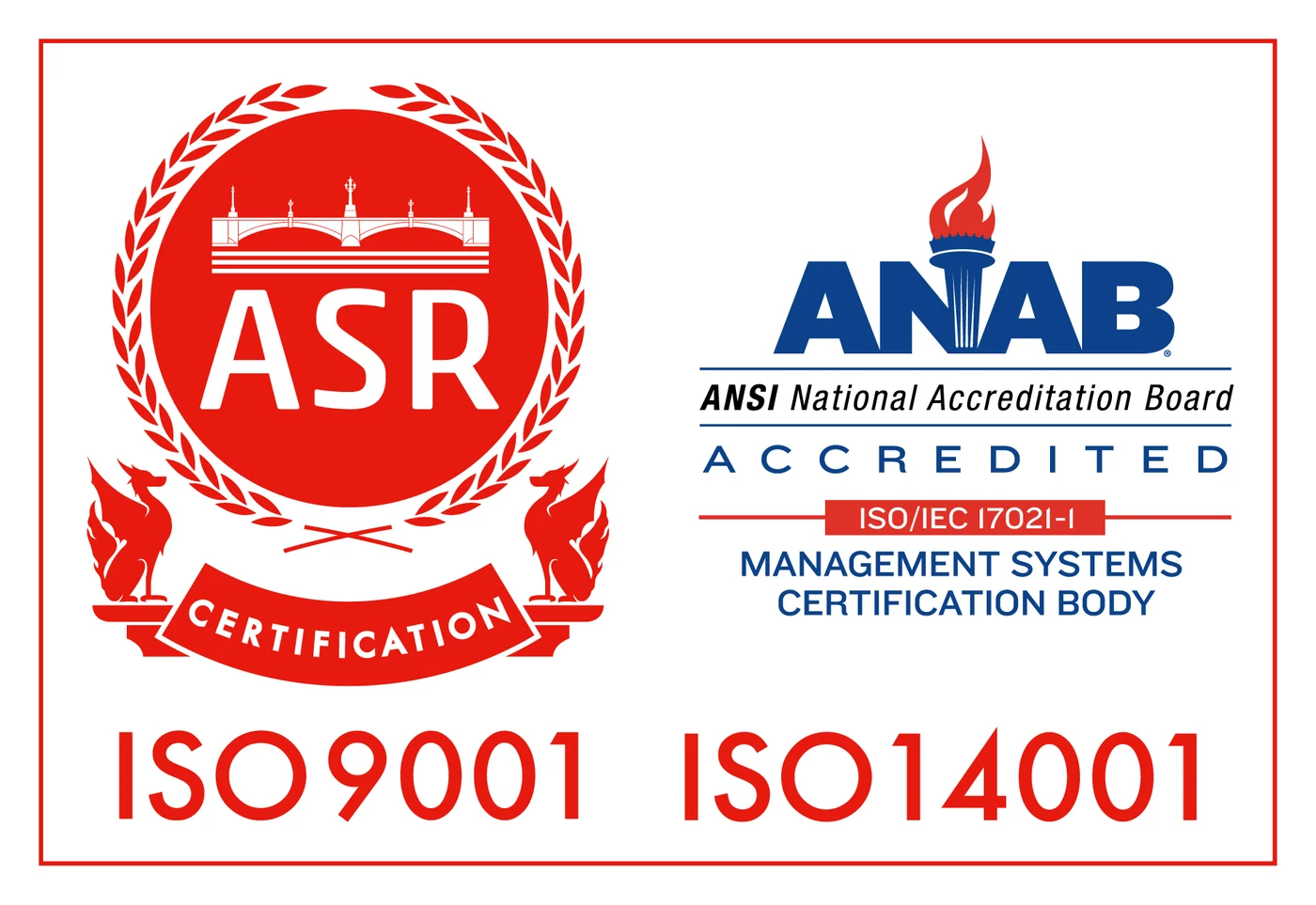 ISO 9001・ISO 14001認証関連表示