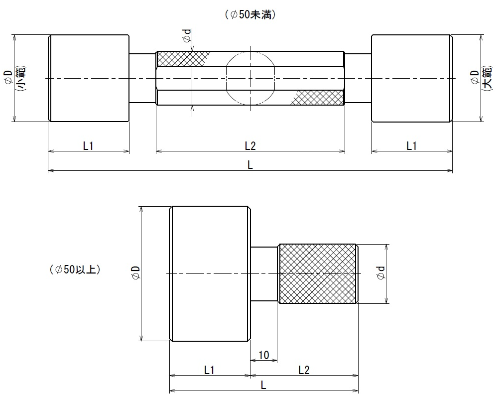 外径測定ゲージ用マスタプラグ（エアリング用）